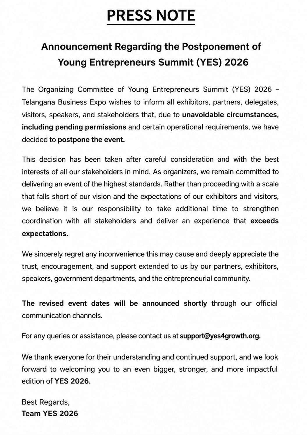 Press Note